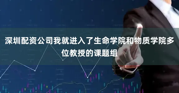深圳配资公司我就进入了生命学院和物质学院多位教授的课题组